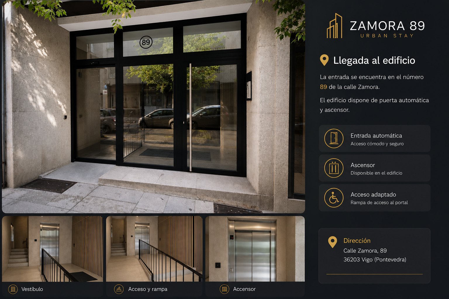 Entrada y acceso de Zamora 89 Urban Stay
